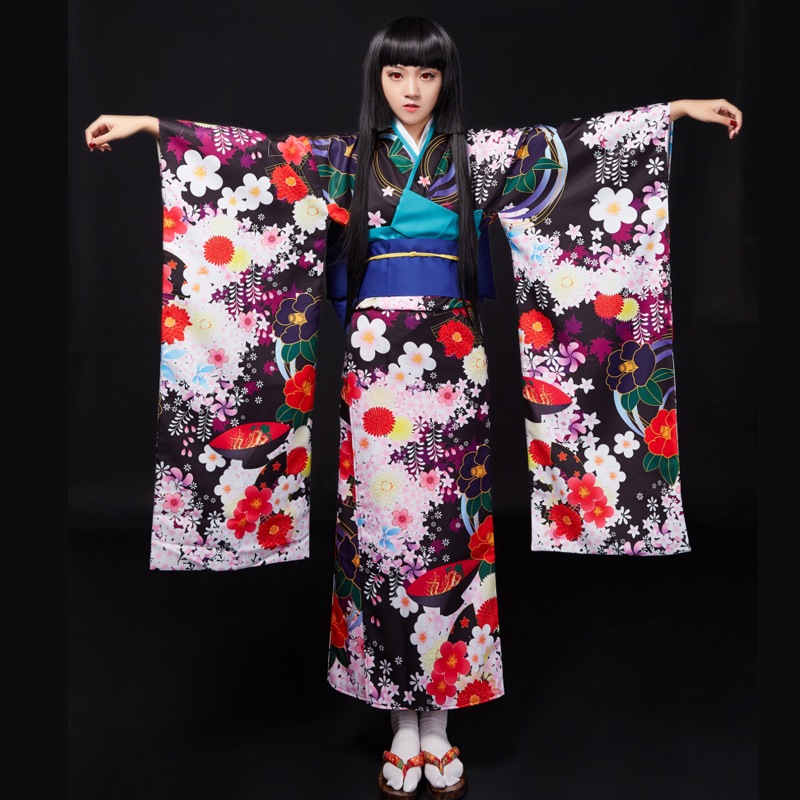 1133地獄少女 閻魔あい 着物 コスプレ衣装 ハロウィン コスチューム