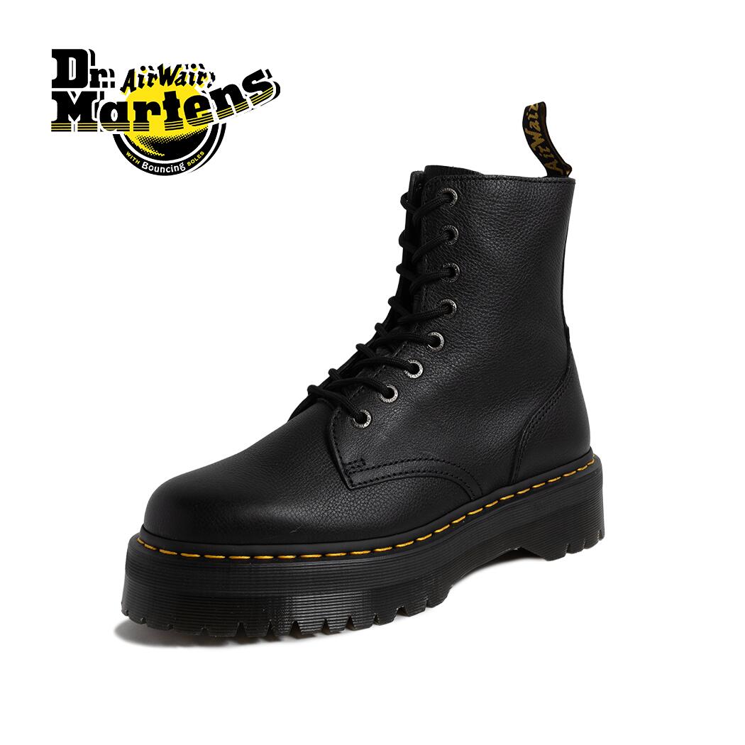 Dr.Martens ドクターマーチン JADON PISA 8 ジェイドンピサ ブーツ BOOTS BLACK ( ブラック 黒 メンズ レディース レースアップ レザーブーツ シボ革 R26378