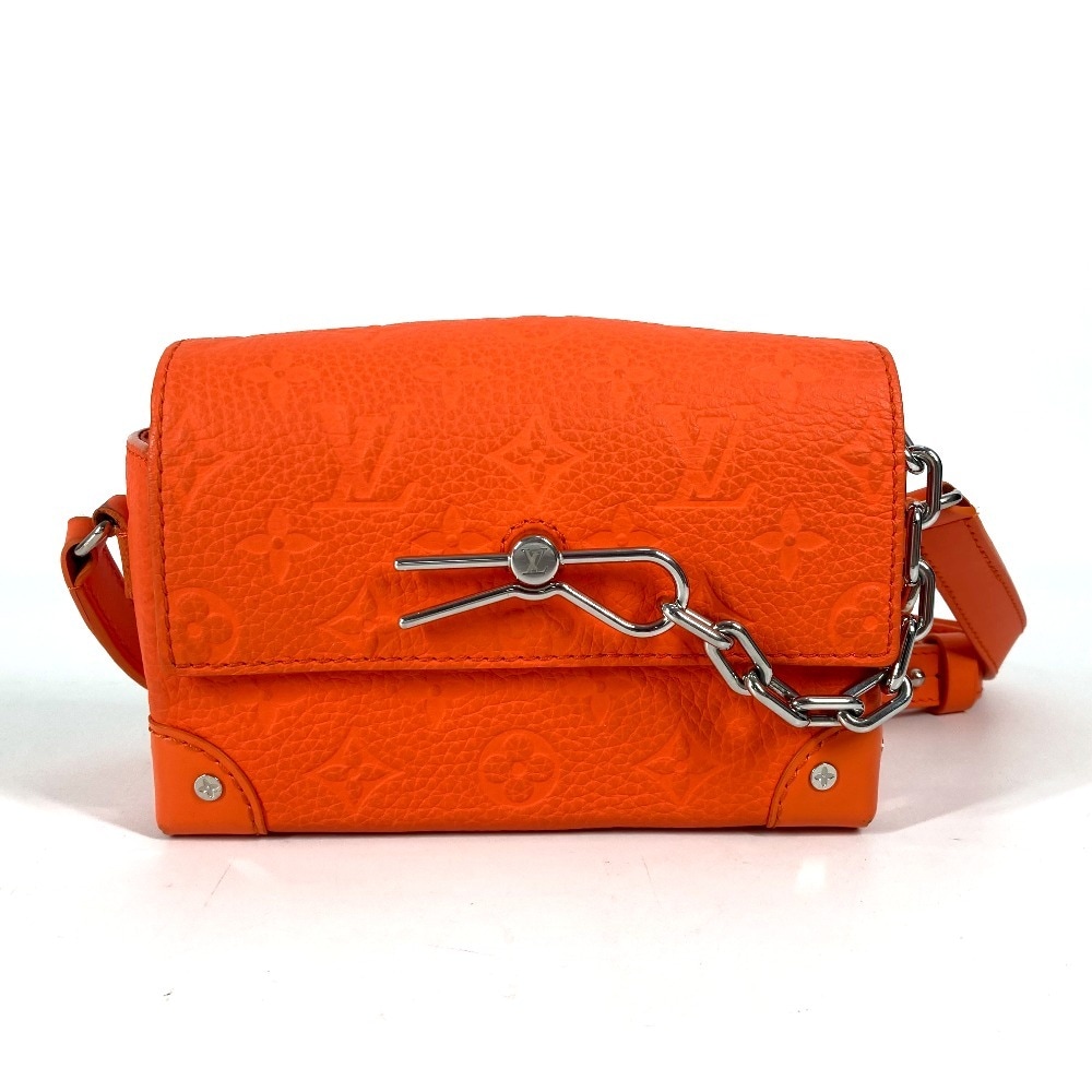ショルダーバッグ M82916 スティーマー ウェアラブル ウォレット トリヨンモノグラム カバン 斜め掛け ポシェット トリヨンレザー オレンジ