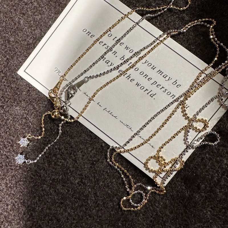 S925スターリングシルバーロングセーターチェーンニッチデザイン軽い高級感シンプルでスタイリッシュなヴィンテージベーシックネックレス