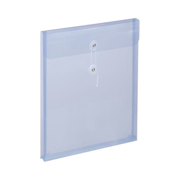 （まとめ） スガタ エンベロップ（ひも付） A4マチ付 ブルー EBA4BL 1パック（5枚） 30セット