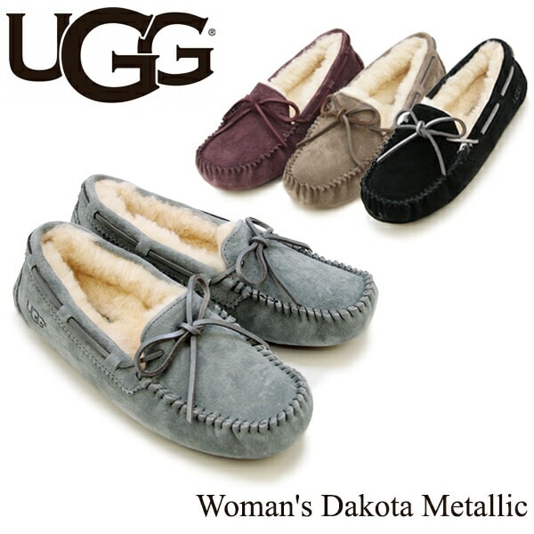 UGG ウィメンズ ダコタ メタリックモカシン スリッポン