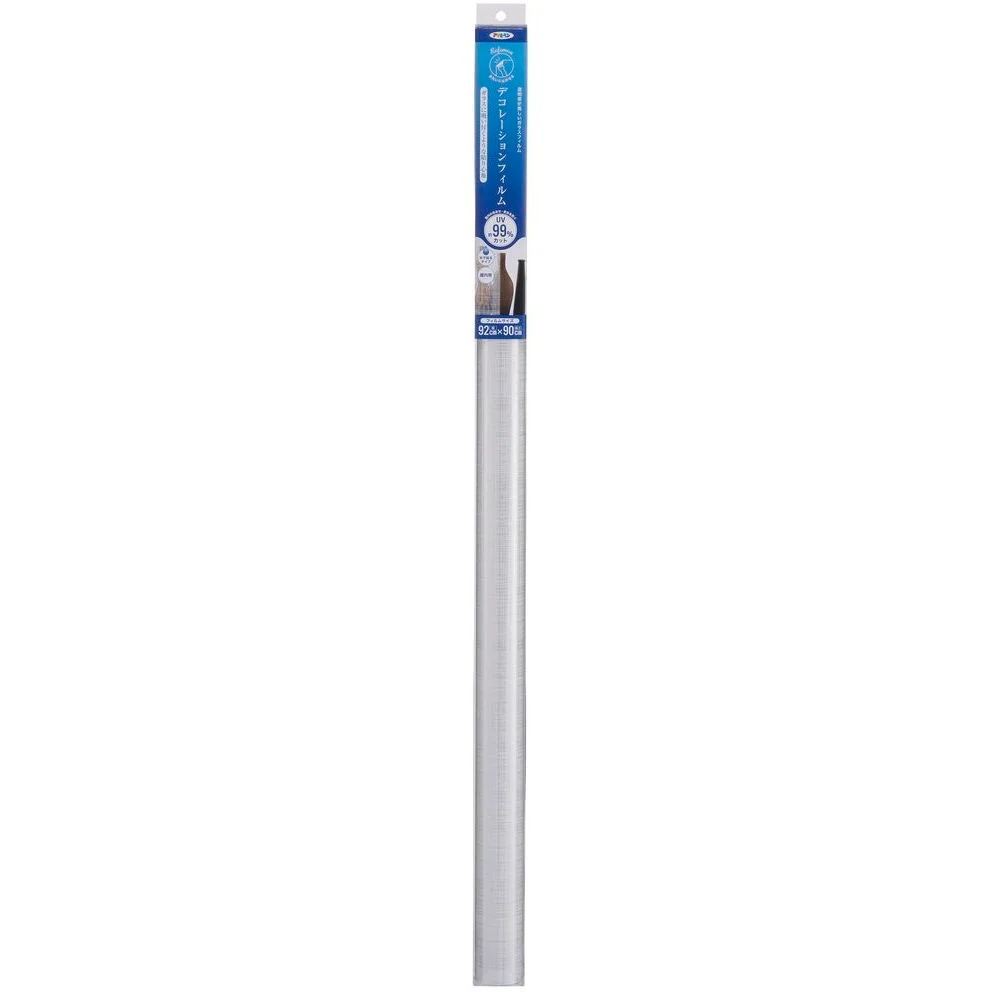 （まとめ買い）UVカット デコレーションフィルム ガラス用 92cmx90cm DF-104 ファブリック [x3]