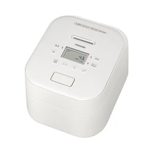 東芝 RC10FPYMX(W) 圧力IH炊飯器 炎匠炊き 備長炭ダイヤモンド銅釜 5.5合炊き ヤマダオリジナルモデル ホワイト