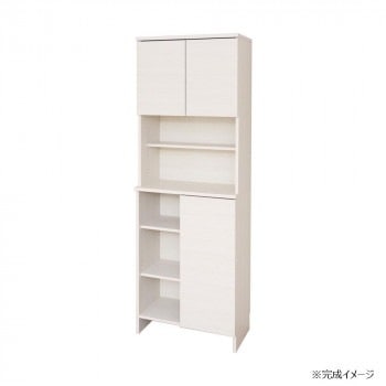 日本製組立家具 スリムランドリーラック CO-LR-1860T 白木目