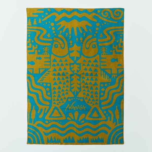 オーシャンオブライフ コットンブランケット シングル ブルーオーシャン OCEAN OF LIFE COTTON BLANKET S BLUE OCEAN NZ2254-4C426 N1LEUCs4