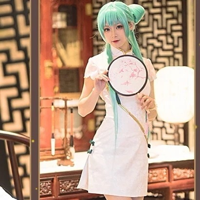 初音ミク韶華コスプレVCALIDチャイナドレス学園祭パーティーダンス衣 スーツ ハロウィン 2023年新作入荷コスプレ