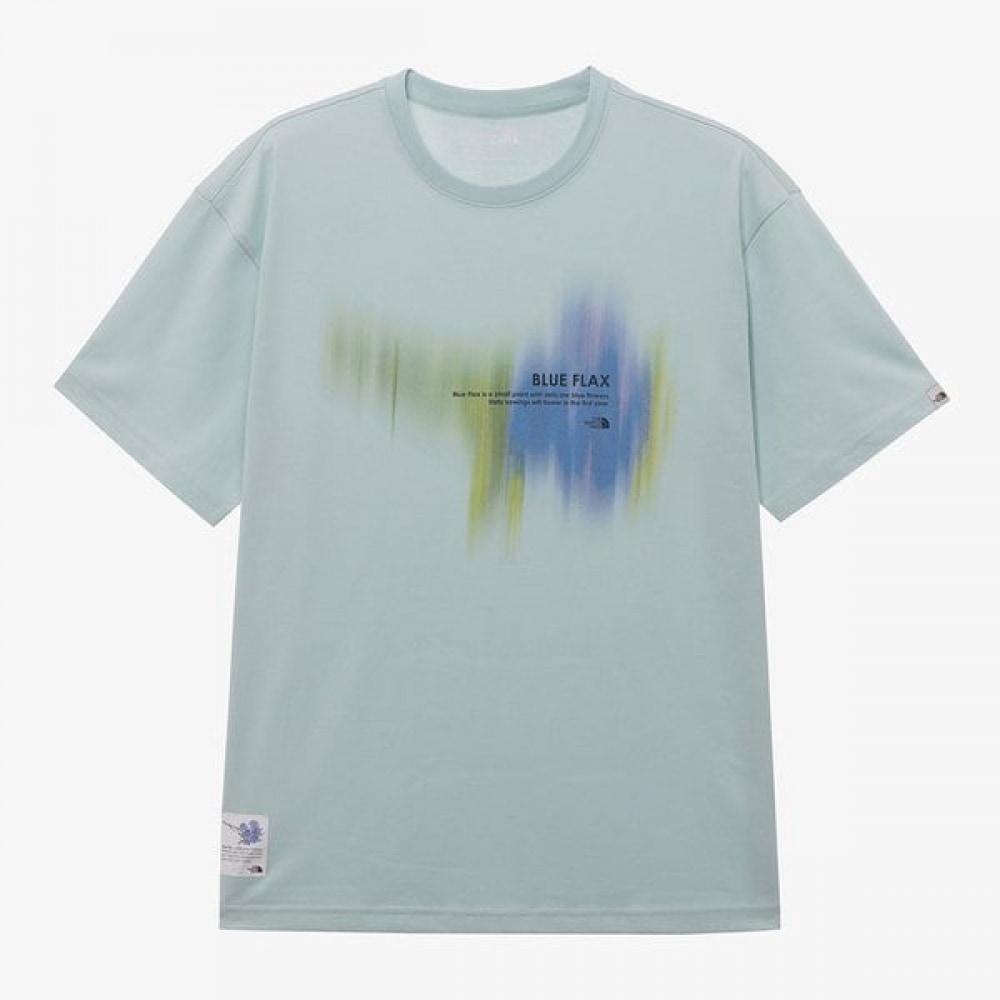 [ノースフェイス公式] NT7UR09L ホワイトレーベルフラワースプレー半袖ラウンドティー_ミント