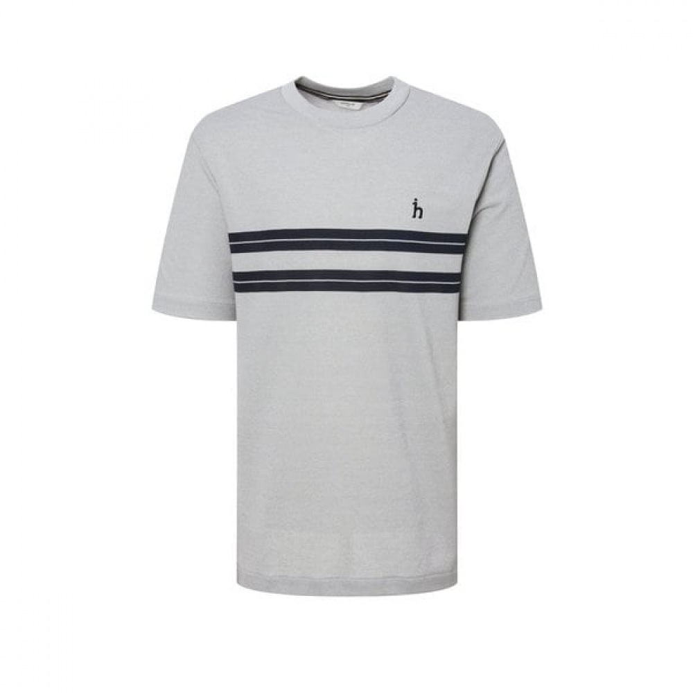 [25SS] グレーC/PブレンドカラーブロッククルーネックTシャツHZTS5B546G2