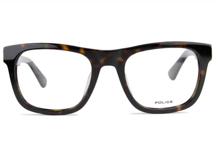 ポリス POLICE vple37l c.0722 ダークハバナ メンズ レディース セルメガネ ウェリントン めがね メガネ 眼鏡