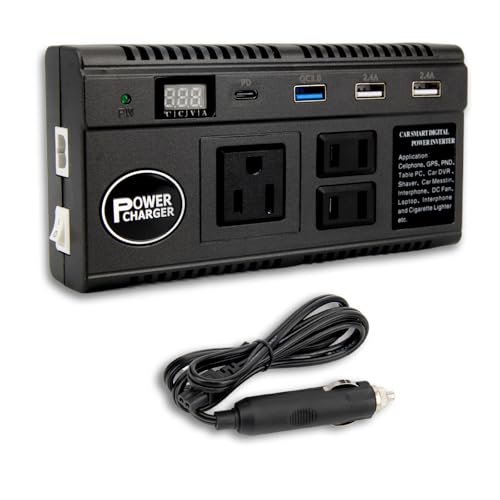 サイズ：12V車/24Vトラック　用 【新登場モデル】カーインバーター 車載充電器 120W DC1