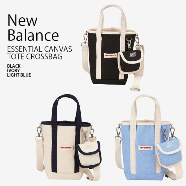 NBGCDAE503 レディース ショルダー かばん ESSENTIAL CANVAS TOTE CROSSBAG 肩掛けかばん ブラック アイボリー ブルー クリーム ベージュ 女性用 ウィメンズ