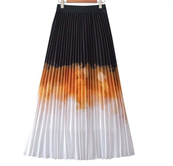 レディース スカート ボトムス ミモレ ロング フレア プリーツ ウエストゴム ストレッチ 伸縮性 大人可愛い きれいめ カジュアル おしゃれ かっこいい ラフ 個性的 クール エレガント 存在感