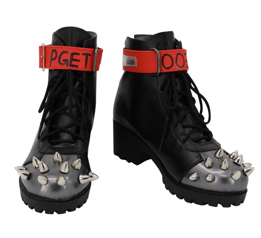 コスプレ靴 勝利の女神：NIKKE クロウ 下駄 シューズ 長靴 コスプレ クリスマス ハロウィン