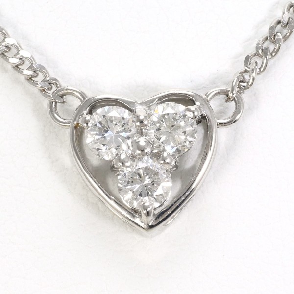 PT850 プラチナ ネックレス ダイヤ カード鑑別書 約41cm ジュエリー 中古