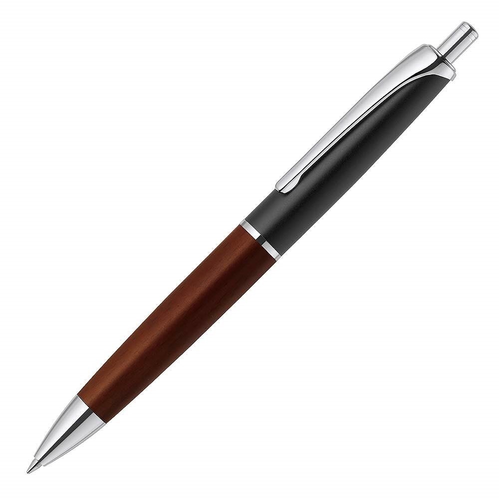 （まとめ買い）油性ボールペン フィラーレウッド ノック式 0.7mm ブラック P-BA76-WDBK [x3]