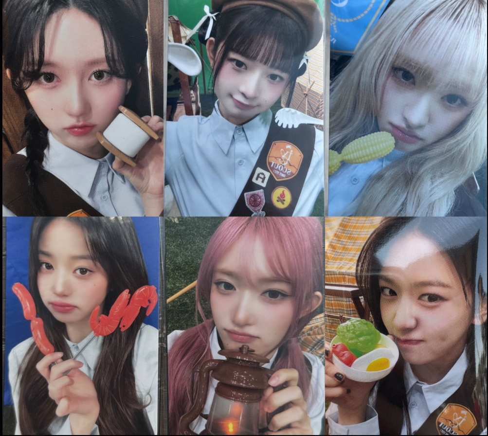 IVE 4th OFFICIAL FAN CLUB DIVE DIVE ZONE 2ND PHOTOCARD OT6 SET