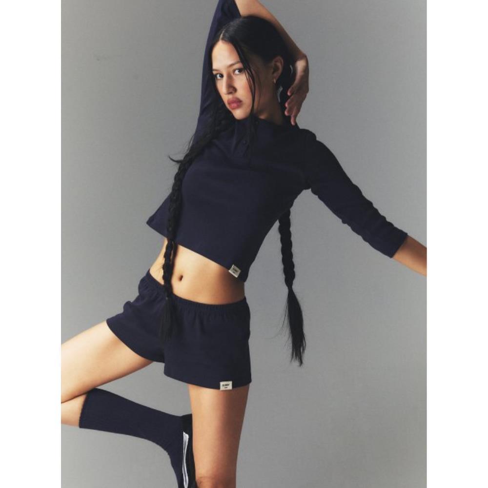 GLOWNY 34 BUTTON FLY TEE NAVY 23T0013NA