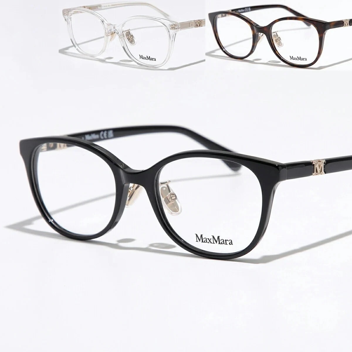 MAX MARA マックスマーラ メガネ MM5126-D レディース ウェリントン型 クリングスタイプ フルリム セルフレーム 眼鏡 めがね 伊達メガネ