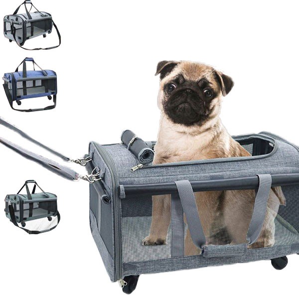 ペットキャリー 折りたたみ キャスター 犬 猫 ショルダー 3WAYカート 小型犬