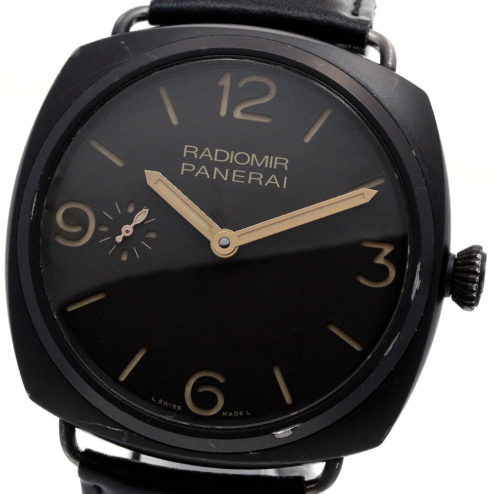 パネライ PANERAI PAM00504 ラジオミール コンポジット 3デイズ 手巻き メンズ _845835【中古】その他 ブランド腕時計