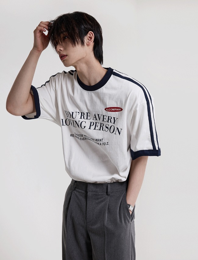 [COSYHARU公式] Loving Track Short Sleeve Tee