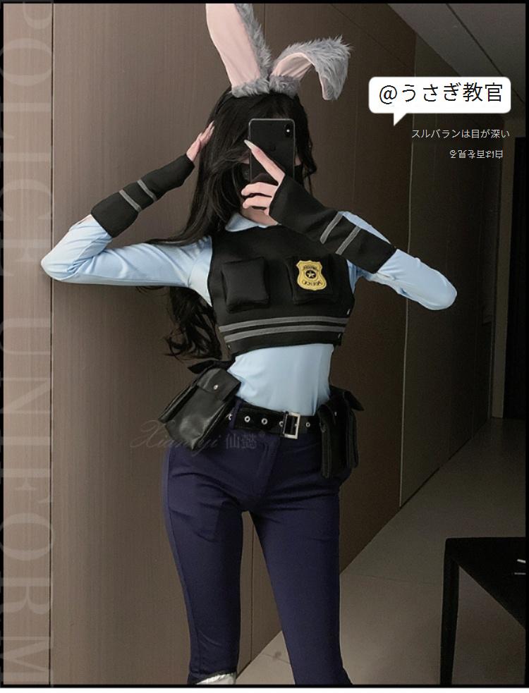 コスプレ クリスマスコス ズートピアウサギ警官ジュディ二次元コスチューム女性
