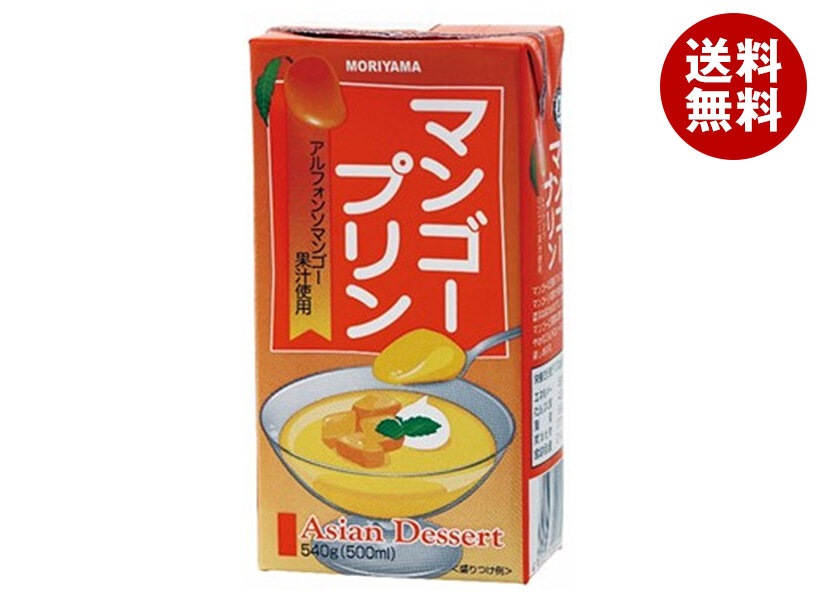 守山乳業 MORIYAMA マンゴープリン 540g紙パック×12本入×(2ケース)