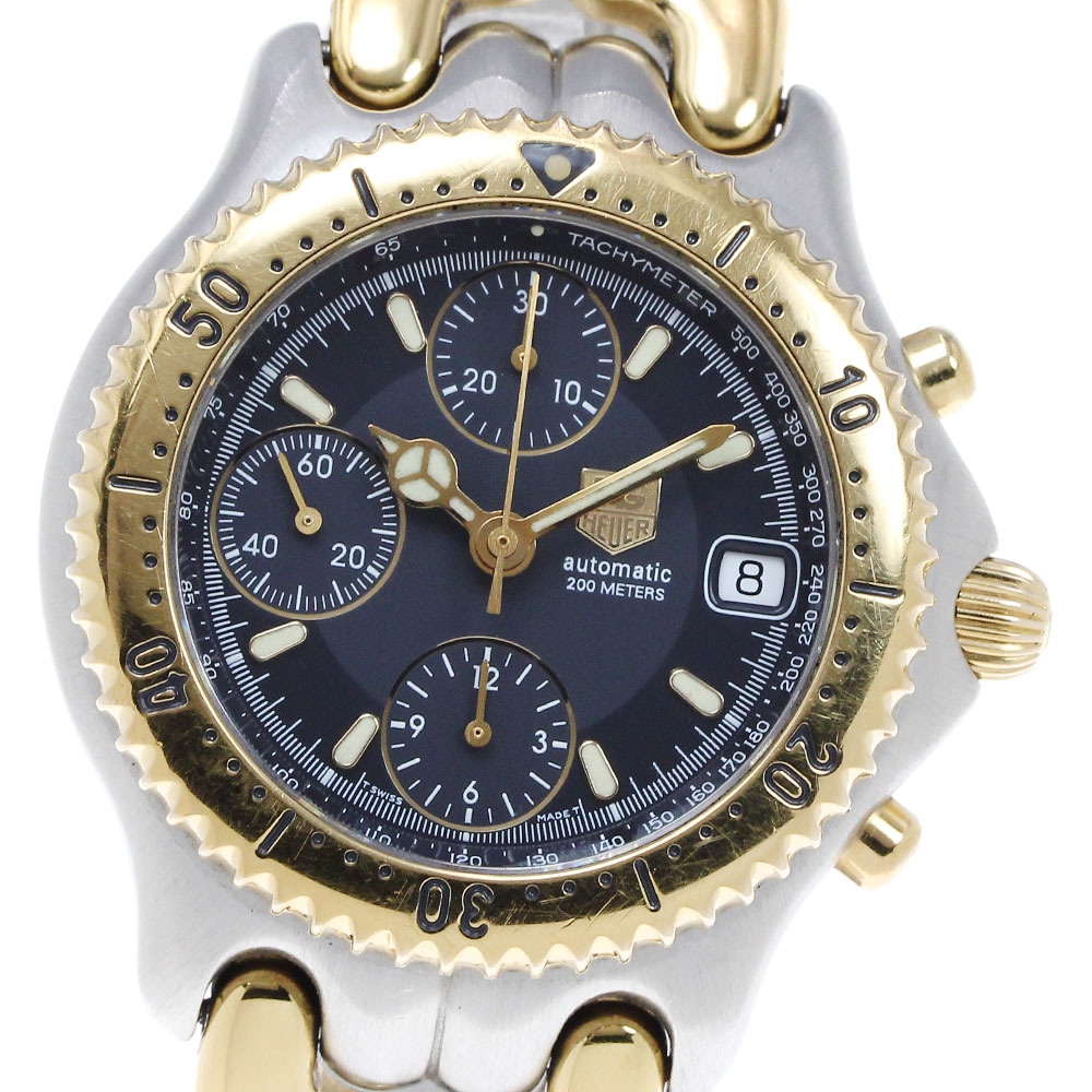 タグホイヤー TAG HEUER CG2121-R0 セル クロノグラフ 自動巻き メンズ 保証書付き_833646【中古】