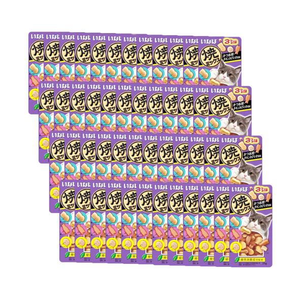 48個セット いなば 焼ミックス 3つの味 かつお節 チキンスープ いか風味 25g 5,273円