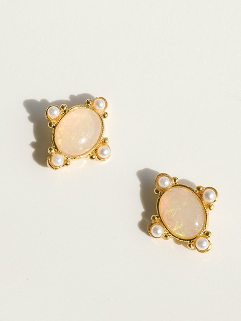 pink moon earring