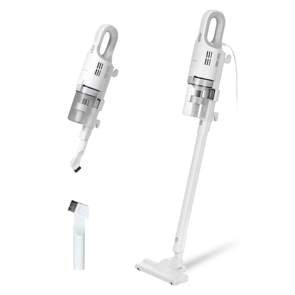 アイリスオーヤマ 掃除機 コード式 サイクロン 軽量 スティッククリーナー 2WAY SCA-112-W ホワイト