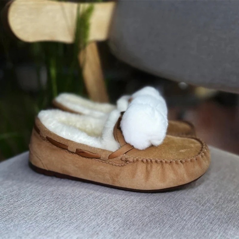 スーノーブーツ カップル ブレッドシューズ ニット 毛靴 厚底靴 ウォーム ブーツ 防寒 マーディンブーツ ショートミドルブーツ スエード シンプル 秋冬靴 韓国ファッション ふわふわ 裹起毛