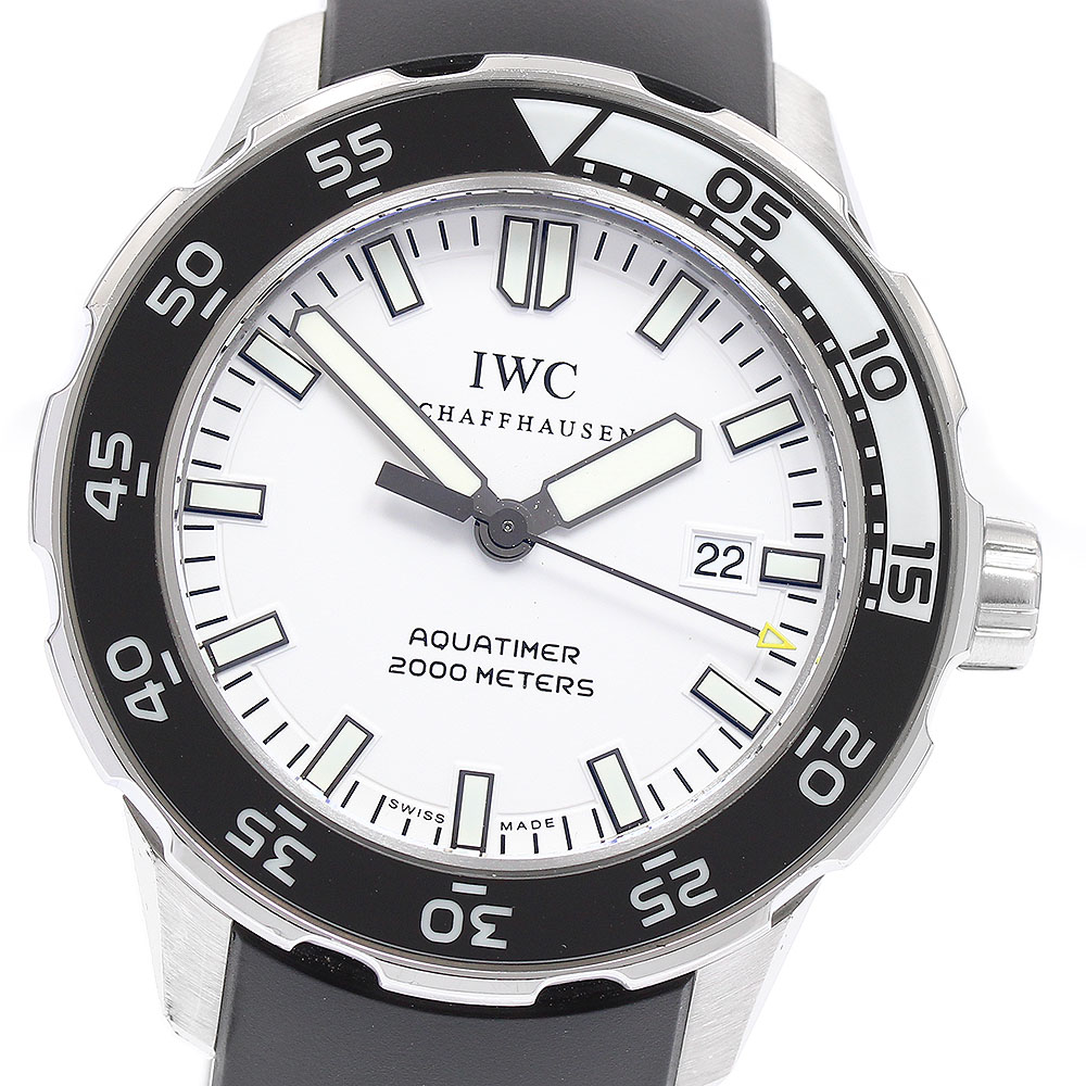 IWC IWC SCHAFFHAUSEN IW356806 アクアタイマー デイト 自動巻き メンズ 保証書付き_902030【中古】