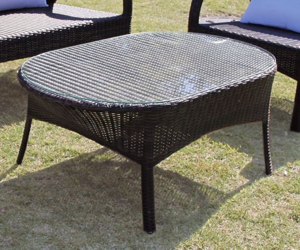 ジャービス商事　人工ラタン　ガーデンテーブル　オーバルガラステーブル　NH-2072-1Z　38716　テーブルのみ