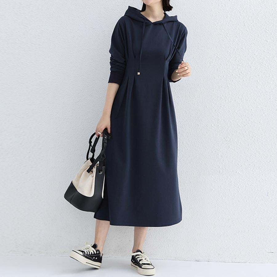 今月のスペシャル ワンピース ウエストタックパーカーワンピ