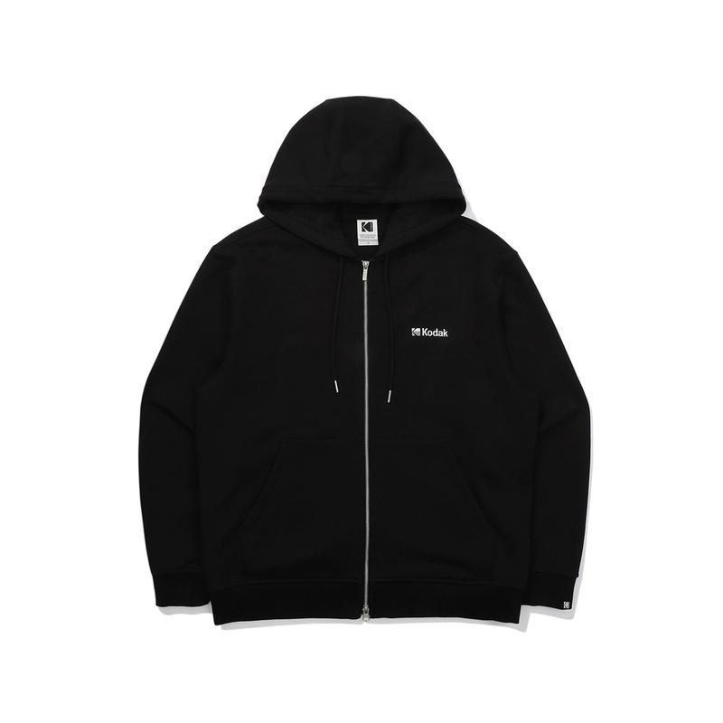 [公式]エッセンシャル フード ジップアップ BLACK