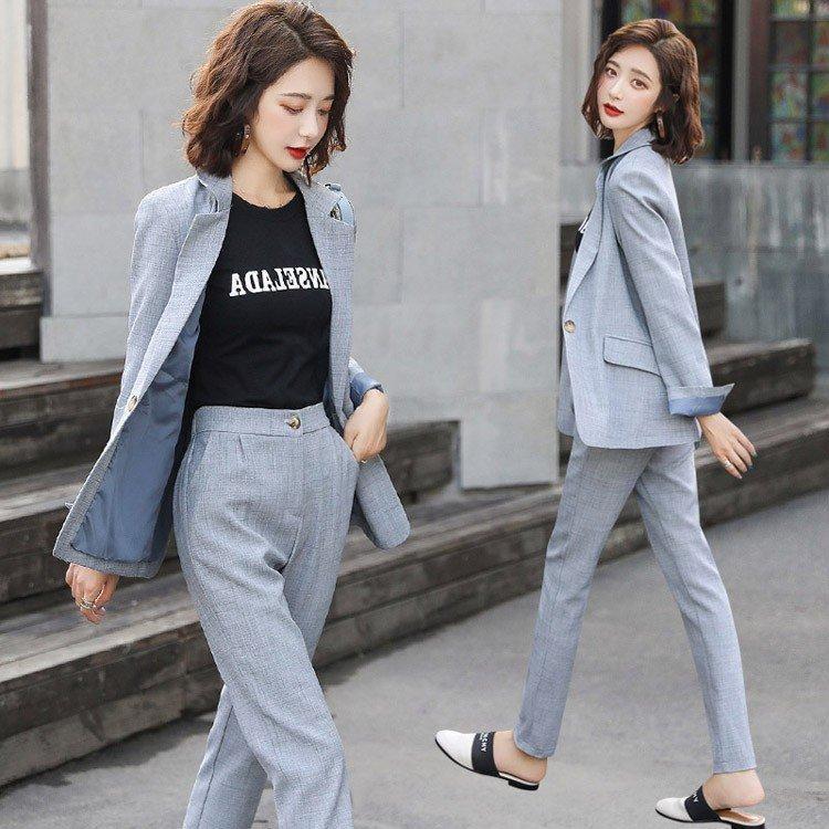 セットアップ　レデイース　2点セット　パンツスーツ　スーツ　ジャケット　パンツ　着痩せ 大人 上品 通勤 L ママコーデ 代 30代 40代