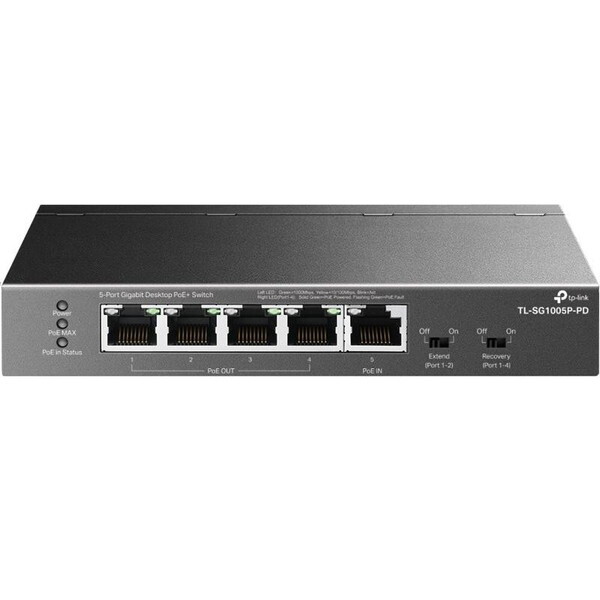 TL-SG1005P-PD [5ポート ギガビットデスクトップPoE+スイッチ]