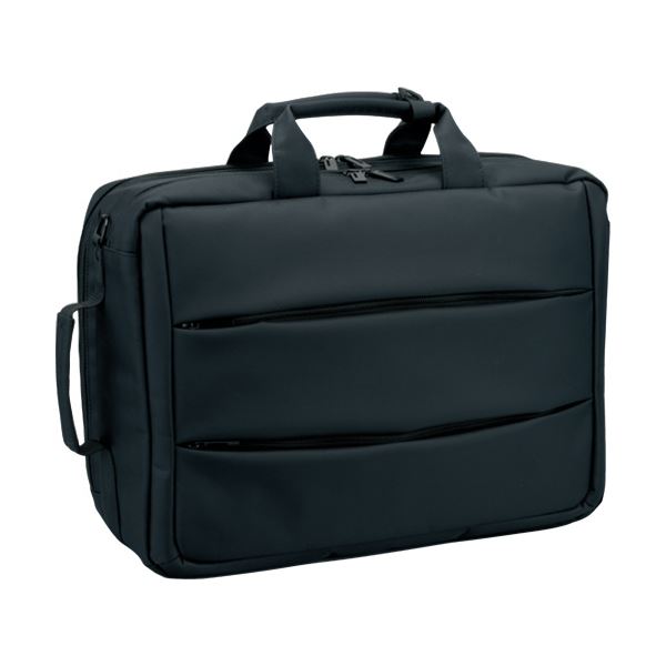 (まとめ）ナカバヤシ キャリングバック3WAYタイプ ブラック CB-262BK 1個(×3セット)