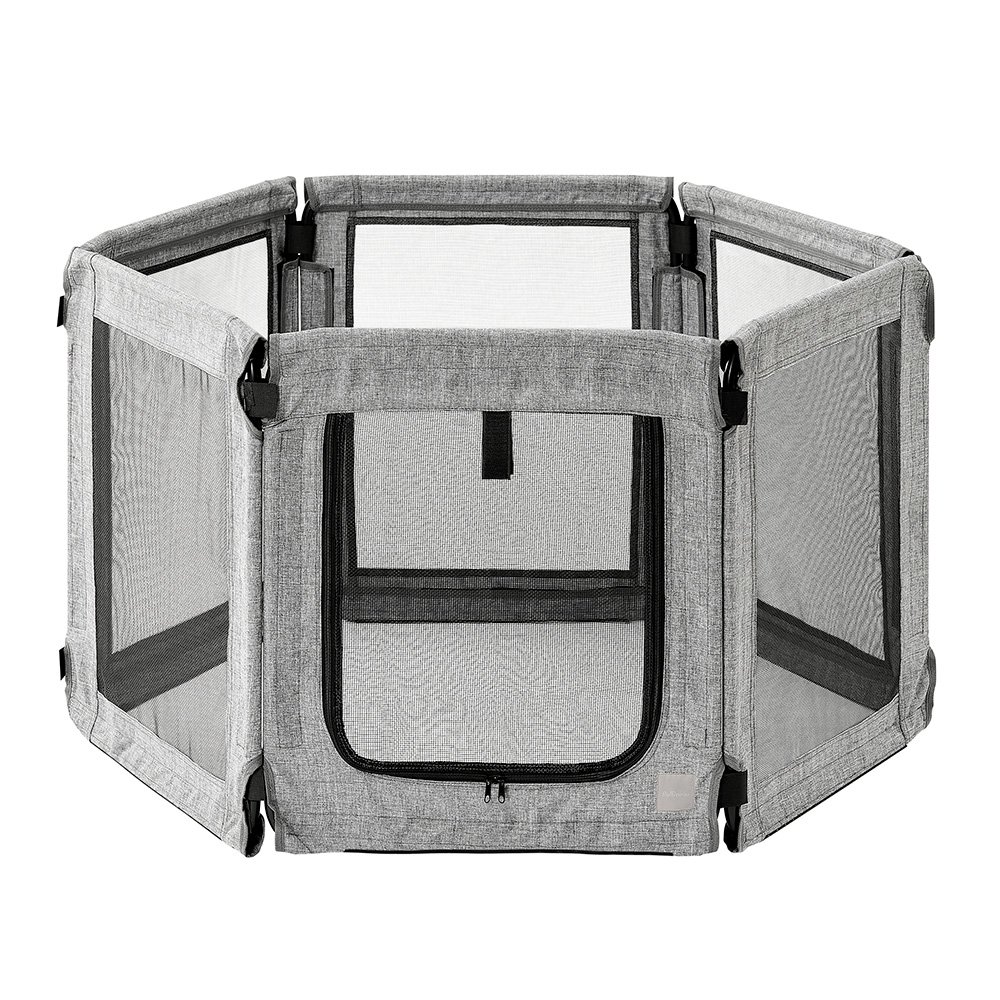 洗える折りたたみペットサークル　ＡＯＰＳ－６Ｐ　グレー　ＣＲＣ40―50―28―00―00