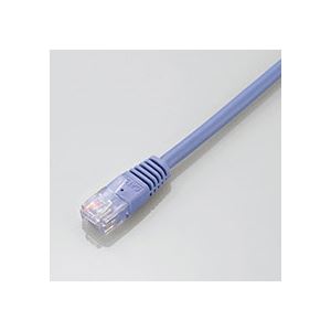 （まとめ）エレコム LANケーブル CAT5E準拠ブルー 50m LD-CTN/BU50 1本(×2セット)