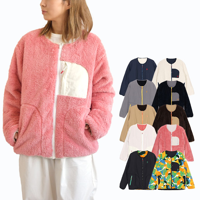 アウター ジャケット エルモフリースリバーシブルブルゾン メンズ　レディース ユニセックス 春 秋 冬 M L XL 全5色 CH04-1421