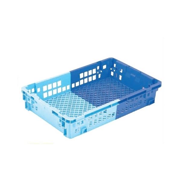 (5個セット) 業務用コンテナボックス/食品用コンテナー (NF-M35) ダークブルー/ブルー 材質：PP