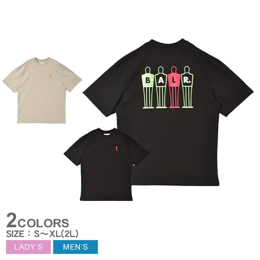 半袖Tシャツ レディース メンズ THE WALL BOX FIT T-SHIRT ブラック 黒 ベージュ B1112.1248 ウエア ユニセックス トップス クルーネック 刺繍 ゆったり