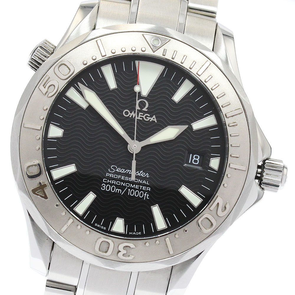 訳あり オメガ OMEGA 2230.50 シーマスター300 WGベゼル 自動巻き メンズ 保証書付き_883100【中古】