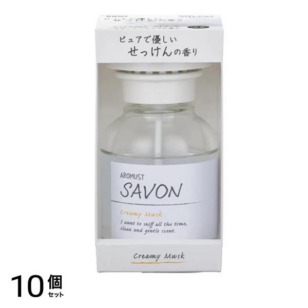 芳香・消臭剤 アロマストサボン リキッド クリーミームスク 210mL 10個セット