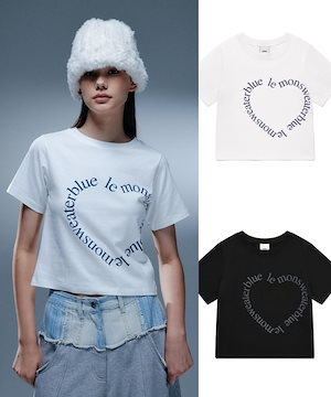 ☆NASTY FANCY CLUB☆ Angel Mark Crop Tee WHITE F25QB104 ANGEL MARK CROP TEE (WHITE) F25QB104 - FANCY CLUB | 60