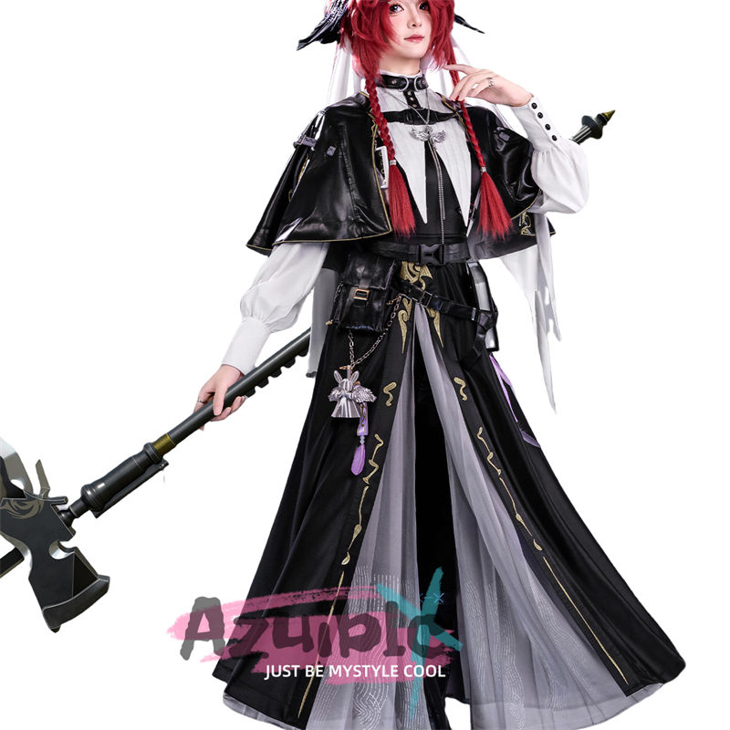 【Azuiblc】在庫限りで販売終了　アークナイツ　グレースベアラー　コスプレ衣装　 Gracebearer　 髪飾り付きイベント・ハロウィン仮装用