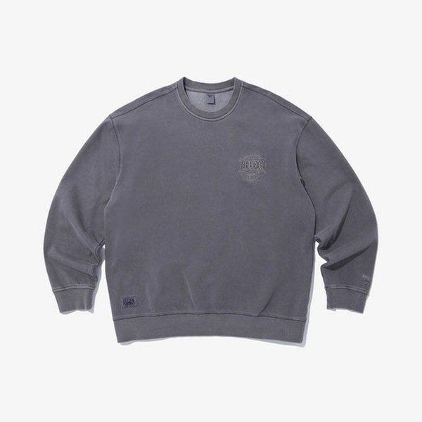 ガーメントダイイングマンツーマン - アッシュグレー RETS-6EM20-G2